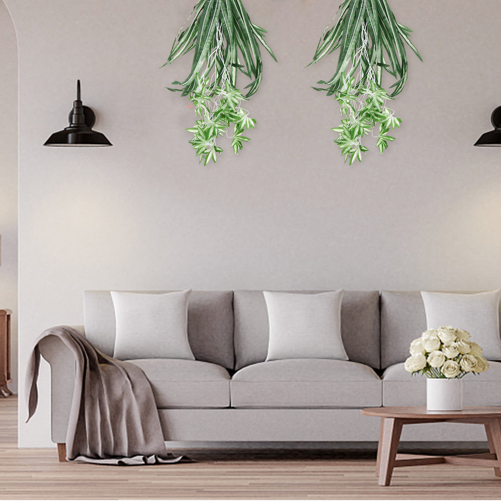 ต้นไม้ประดิษฐ์คลอโรฟิตัมพลาสติ - Spider Plant Hanging บทวิจารณ์และราคา